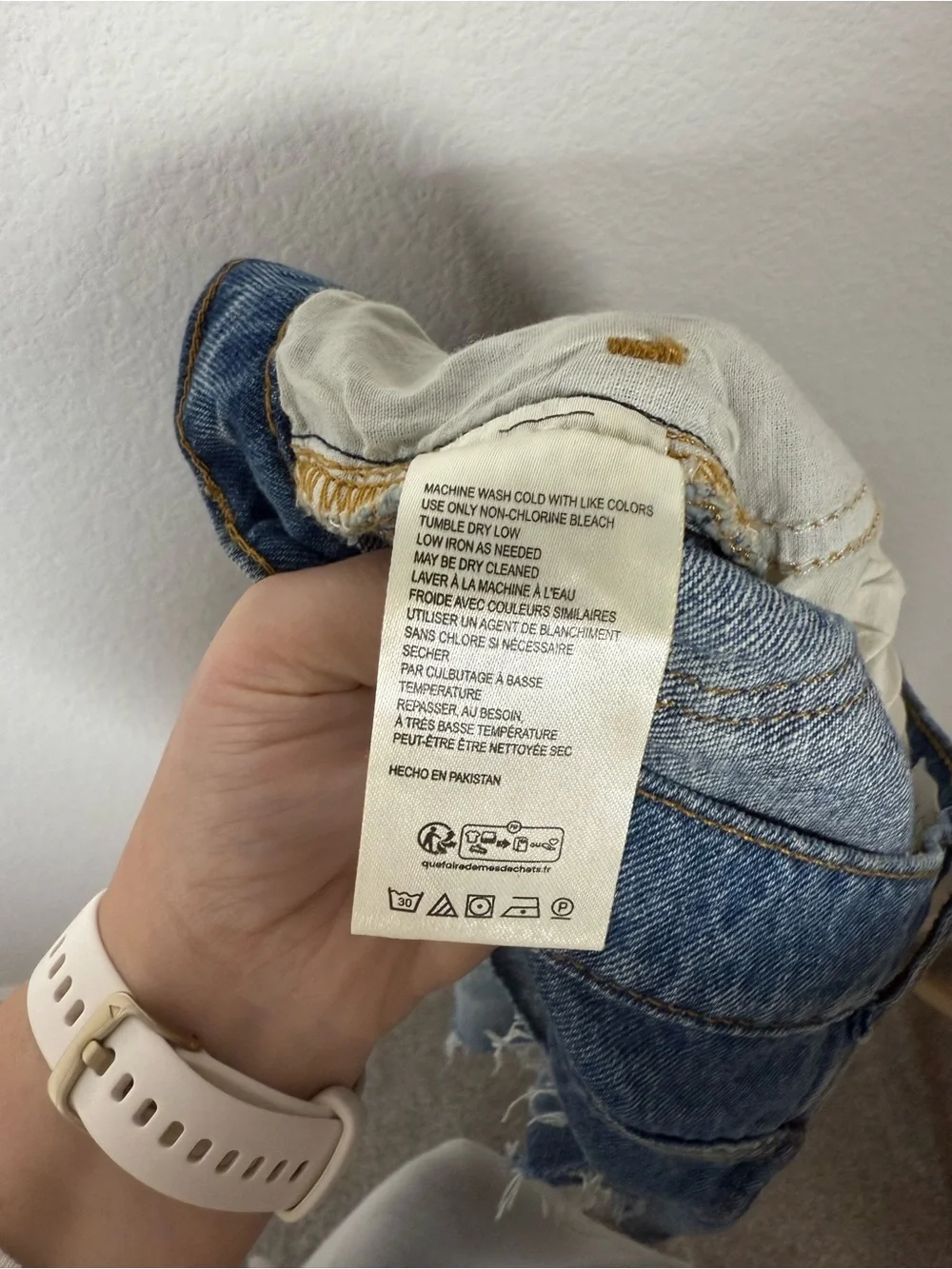 Pilcro Devon Button Fly Denim Cutoff Shorts Light Wash Size 25
